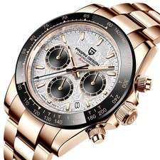 🔝 Pagani Design 1644 Oro Rosa Meteorite Crono Seiko VK63 Zaffiro 100m Orologio