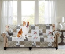 Rose and Toile Patchwork Couch