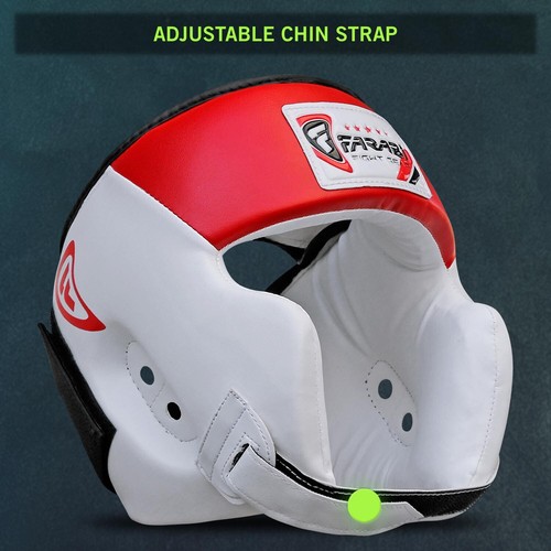 Casco farabi pelle boxe - pelle,