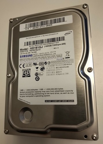 Hdd samsung hd161gj 160 - hdd,