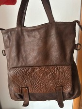 zaino in pelle donna, colore marrone, vera pelle