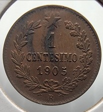 1 CENTESIMO 1905 ITALIAN COIN-