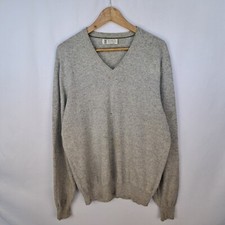 Maglione Brunello Cucinelli 100% cashmere colore grigio taglia 52 da uomo