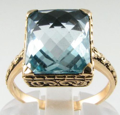 Anello art déco oro - in, 9