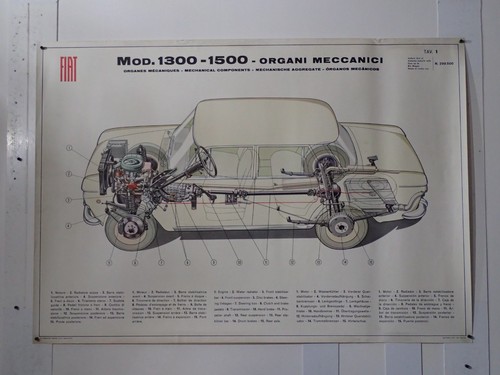 Fiat 1300 1500 manifesto - fiat,