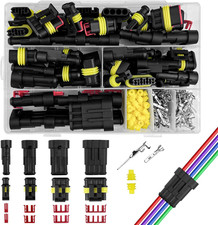 352 Pezzi Connettori Elettrici Impermeabili, 1/2/3/4 Pin Connettore Elettrico, S