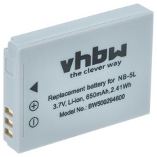 Batteria per Canon Digital Ixus 90is 850 IS 800 IS 870 IS 860is 900 TI 650mAh 3,6V