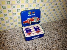 CARTE MERCANTE IN FIERA IP CON L'ITALIA AZZURRO SUPER OIL IN BOX METALLO MODIANO