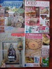 4 RIVISTE DI DECOUPAGE DI VARIO TIPO - SENZA FOGLI ALLEGATI