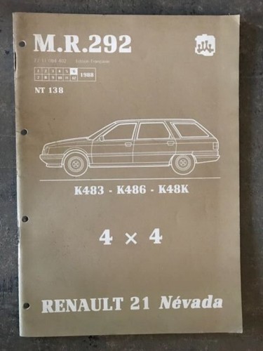 Manuel réparation mr292 - manuel, de