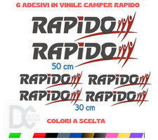 Kit 6 adesivi loghi rapido