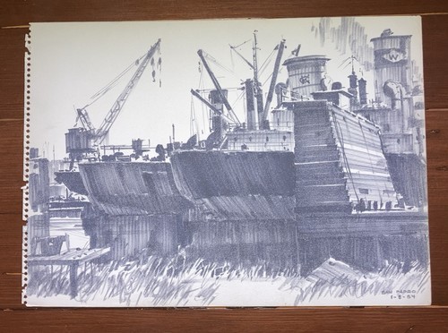 Disegno vintage originale - , 10"