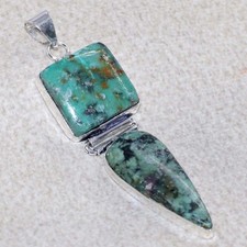 Ciondolo lungo turchese