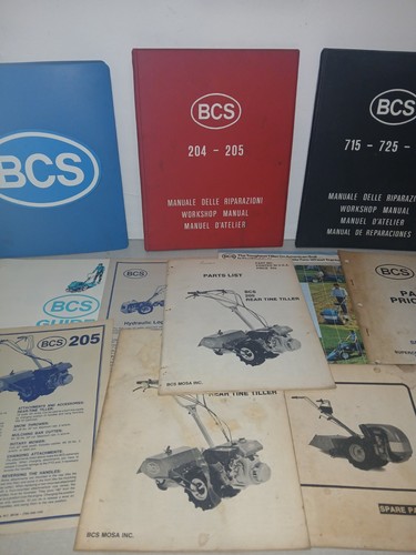 Bcs brochures liste ricambi - brochures,