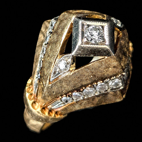 Anello pesante vintage anni - , 40