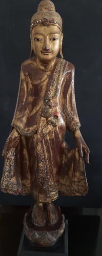 Scultura statua lignea - scultura-, lacca