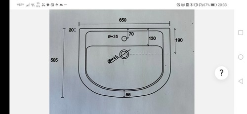 Lavabo semincasso bagno