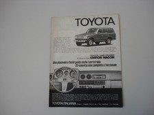 advertising Pubblicità 1981 TOYOTA LAND CRUISER STATION WAGON SW