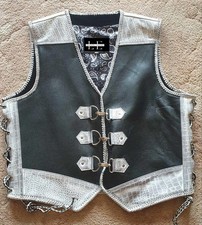 Gilet uomo in pelle di