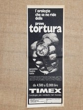 Orologio TIMEX Il più venduto al mondo Pubblicità vintage anni '70