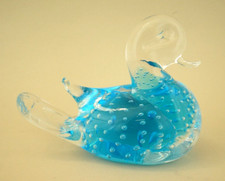 Scultura papera vetro soffiato Murano Sommerso Pulegoso Attrib. V. Nason 1900