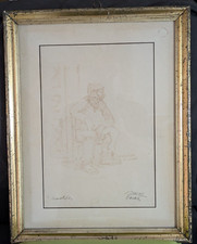 Maceo  CASADEI  ( 1899 - 1992 ) -  Monotipo due colori  su bellissima cornice