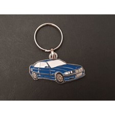 Porte-clés profil BMW E36 M3, coupe 316i 318i 320i 323i 325i 328i (bleu)