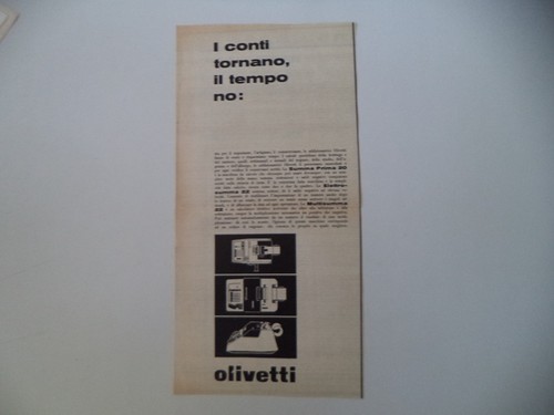 Advertising pubblicità 1961 - advertising,