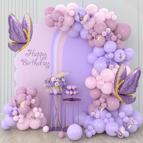 Kit arco palloncini - palloncini, lilla