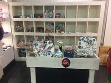 Mobile banco e retro casellario legno bianco