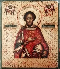 Antica icona russa "Santo