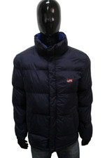Napapijri Giubbotto Uomo Taglia L Giacca Blu Invernale Giubbino Jacket Logo Man