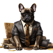 2 adesivi auto Bulldog