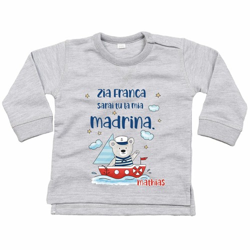 Felpa neonato personalizzata