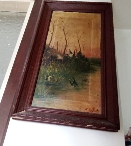 Quadro antico firmato puppu - quadro,