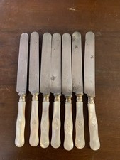 SERIE DI 7 COLTELLI MADREPERLA