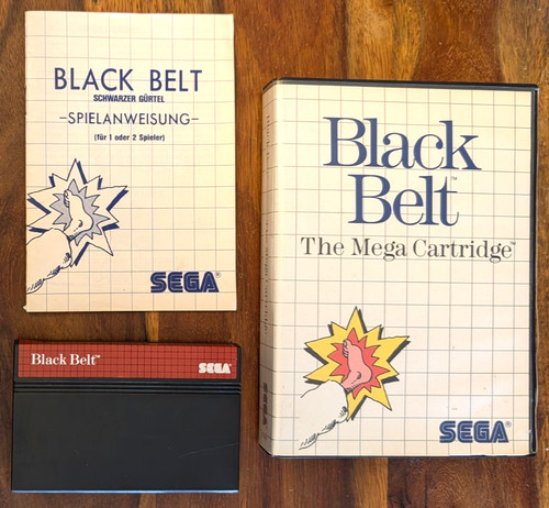 Black belt gioco sega master - belt,