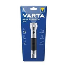 TORCIA LED BRITE ESSENTIAL F20 VARTA 15618  2 MEZZA TORCIA C ESCLUSE 40 LUMEN