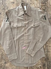 Usmc Camicia Dress Uniform Militare USA army Cachi Tg 15.5 Anni 90 Marines Corp