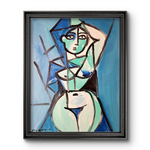 Quadro donna cubista - , originale