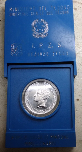500 lire argento del - 500,