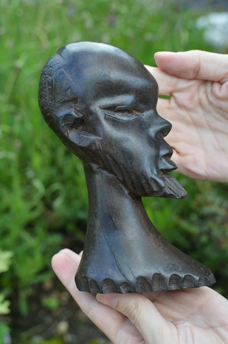 Statua busto uomo - , legno