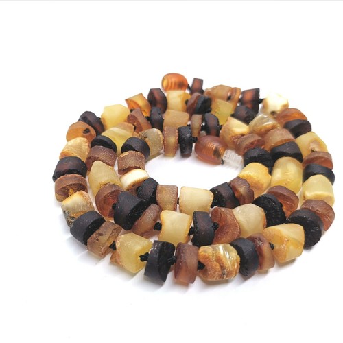 Collana ambra multicolore
