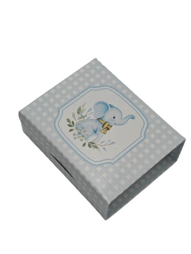 Scatola portaconfetti azzurro