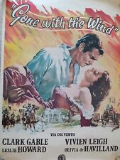 Manifesto Via Col Vento Vintage