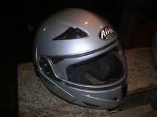 casco modulare moto airoh grigio argento come nuovo taglia L 59/60 