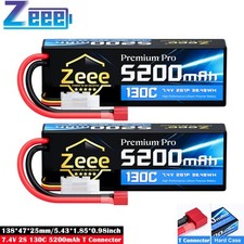 2x Zeeee 7,4 V 2S 5200 mAh 130