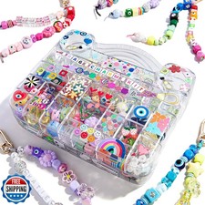 BaubleBar Ultimate Bag Charm Bead Kit - Set con 275 Perline, Portachiavi e Cor