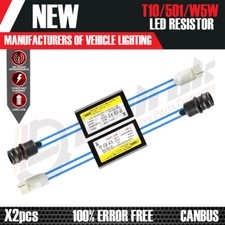 2X RESISTENZE T10 501 W5W CANBUS NO ERRORE RESISTENZE LUCI LATERALI LED