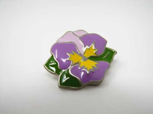 Spilla vintage fiore pansy - vintage,